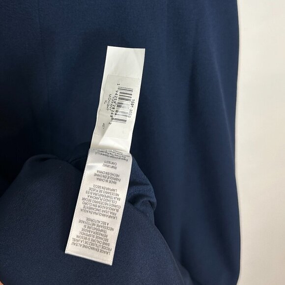 DRESS THE POPULATION Tiffany One-Shoulder Midi Dress in Midnight Size X-Large - Picture 10 of 12